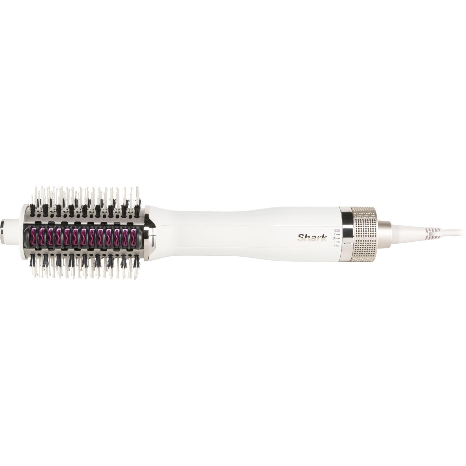 Cepillo y peine térmico alisador Shark SmoothStyle con estuche, modos Seco y Húmedo, cepillo de aire caliente con 3 temperaturas, resultado suave y voluminoso para todo tipo de cabello, Seda HT212EU