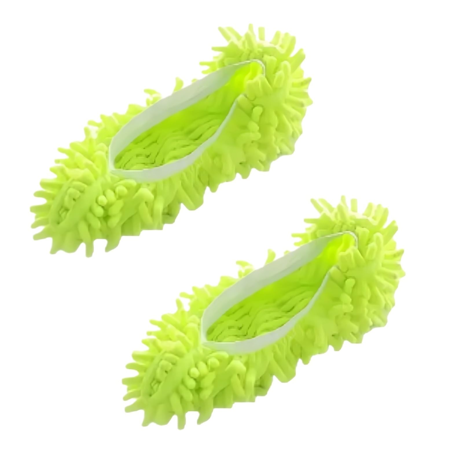SFQEVHRZ Mop Slippers， Home Floor Cleaning Mopping Shoes Water Uptake Foot Socks Caps(Green 2pcs)