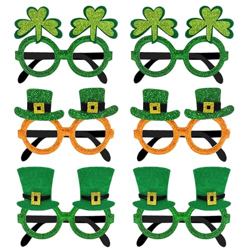 Décorations de la Saint-Patrick : 6 lunettes pailletées KatchOn pour défilé