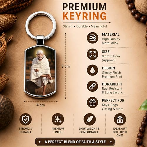 Image of Premium Printed Metal Keychain for Men & Women | High-Definition Artwork Print | Durable Key Ring for Car, Bike, Home & Office Keys | Stylish Decorative Key Holder Gift
