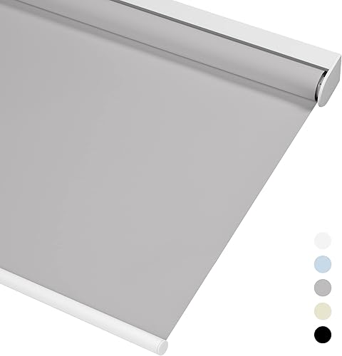 Boolegon Persianas enrollables opacas sin cordones para oscurecer la habitación, persianas enrollables opacas para el hogar, oficina, dormitorio,