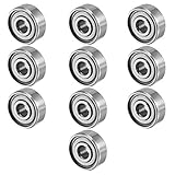 uxcell 10pcs 624ZZ 4mmx13mmx5mm Double Shielded Miniature Deep Groove Ball Bearing