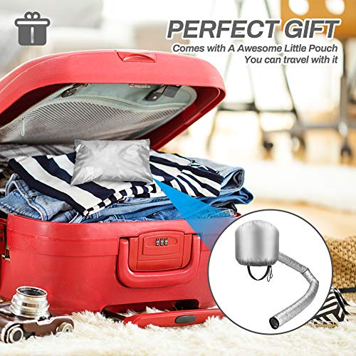 Bonnet Attachment für Haartrockner, Welltop Helm-Trocknung Kappe Trockenhauben für Haare, Freihändig zum Trocknen Styling Curling und Tiefenkonditionieren passend für alle Kopf- und Haargrößen, Silber - Image 7