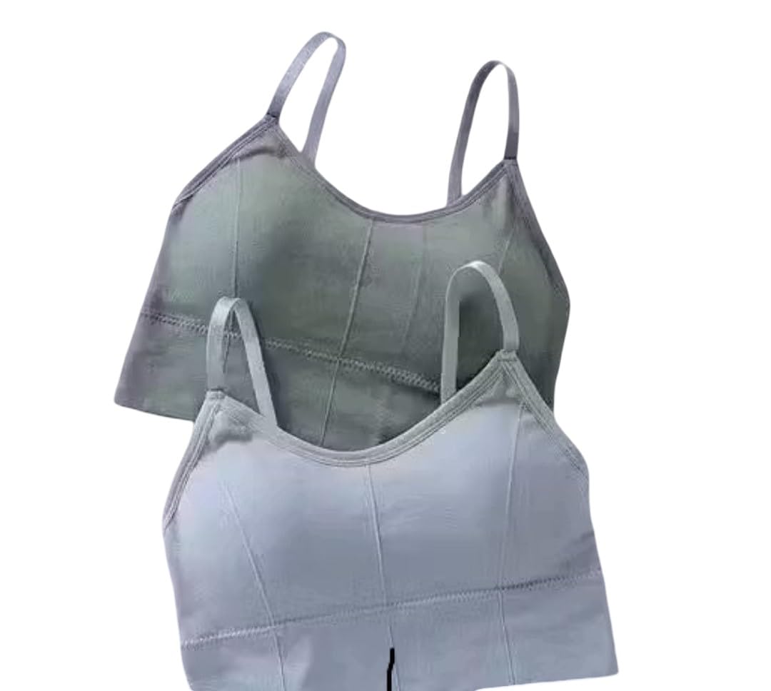 Women Full Coverage Lightly Padded Sports Bra Pack of 2 pcs-image-19