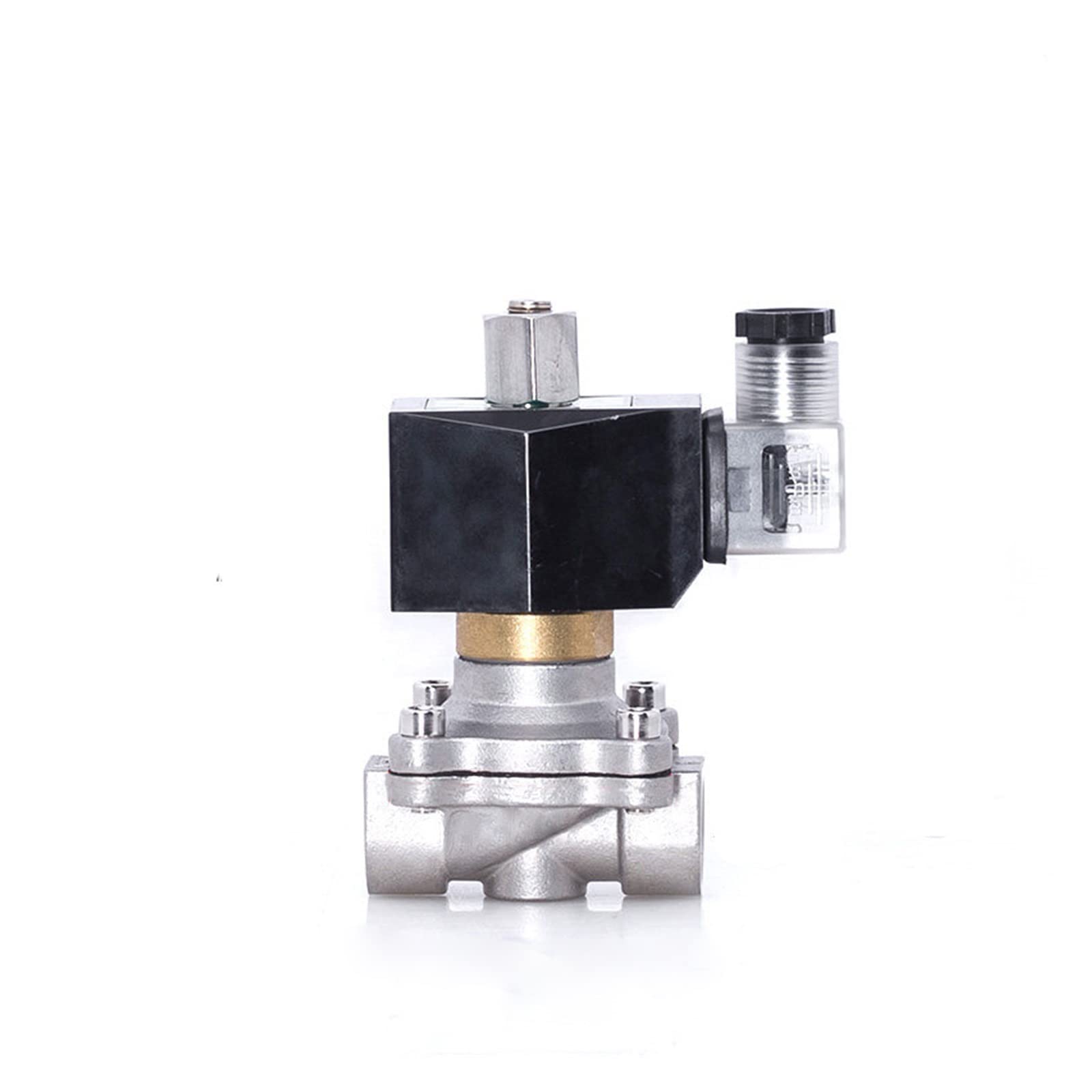 Électrovanne en acier inoxydable 3/4 de haute précision avec témoin LED 12V