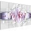 Runa Art Quadri Moderni Fiori Tulipani Tela Non Tessuta Soggiorno Corridoio Natura Rosa Grigio 203912c