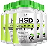 HSD Deactivate Immune Support Health Supplement - Advanced Formula HSD Deactivate for Overall Health and Wellness Extra Strength HSDDeactivate Immune Capsules Reviews (5 Pack - 300 Capsules_)