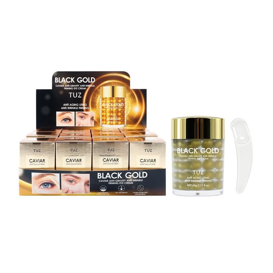 CREMA CONTORNO DE OJOS CAVIAR BLACK GOLD ANTIARRUGAS REAFIRMANTE ANTI  ENVEJECIMIENTO ANTIGRAVEDAD (60 GRAMOS) TUZ : Amazon.es: Belleza