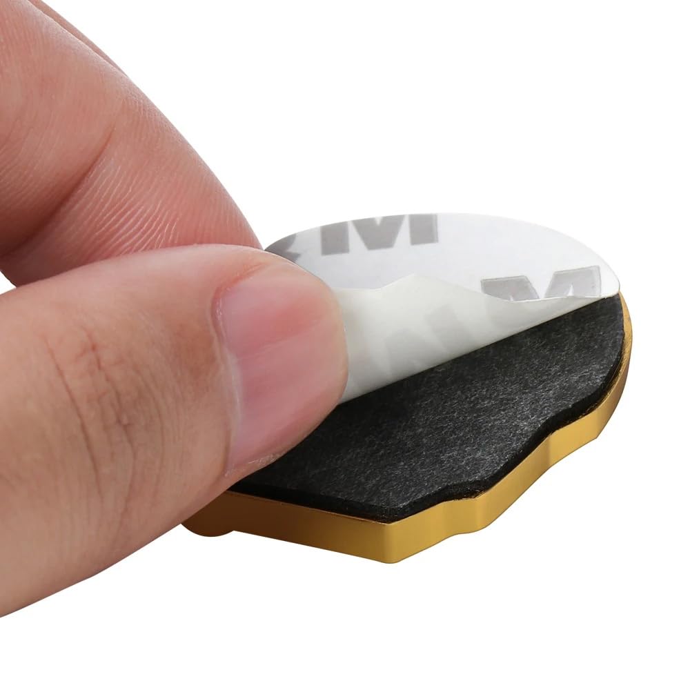 Emblème En Métal Doré Avec Tampon Adhésif Adapté Au Tuning De