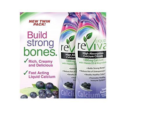 SCS Liquid ReViva Calcium 1000mg Smooth Blueberry - 2 pk. SCS Liquid ReViva Calcium 1000mg Smooth Blueberry - 2 pk.