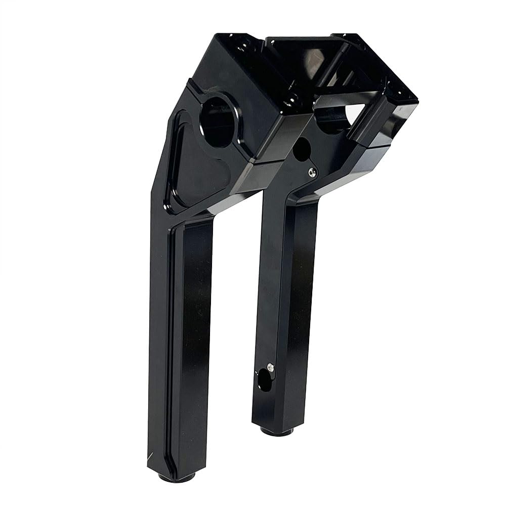 1.0" Pullback Handlebar Risers for Harley Street Bob Low Rider S ST 2018-2023 (Black, 6 Inches)