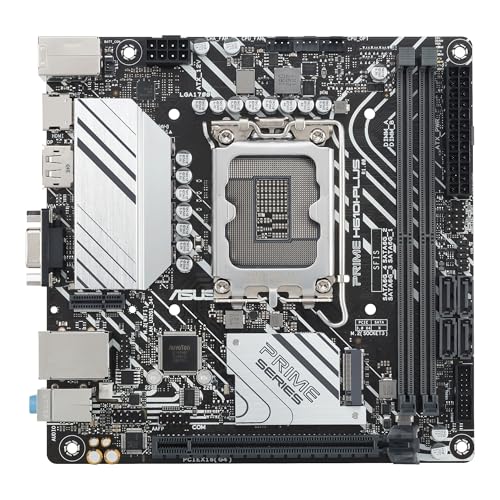 Image of ASUS Prime H610I-PLUS-CSM Intel H610 (LGA 1700) Mini-ITX Motherboard with DDR5 5600, PCIe 4.0, M.2 Slot, Intel 1 Gb Ethernet, DisplayPort, HDMI, D-Sub, USB 3.2, SATA 6, ASUS Control Center Express