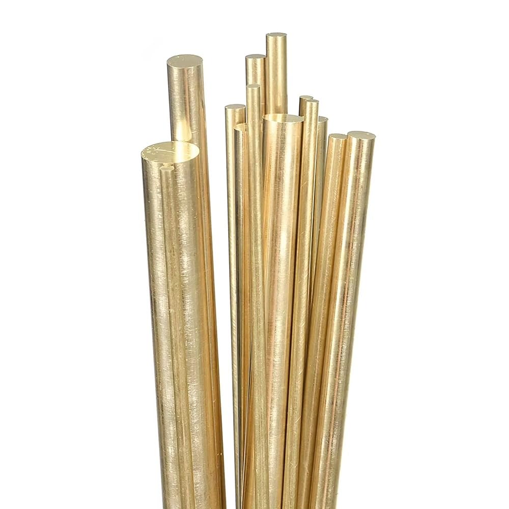 Kit Di Barre Tonde In Ottone H59, Diametro 1-90 Mm X Lunghezza 500 Mm, 1 Pezzo | For Lavorazioni Meccaniche, CNC, Tornio, Progetti Fai Da Te(Diameter 12mm)