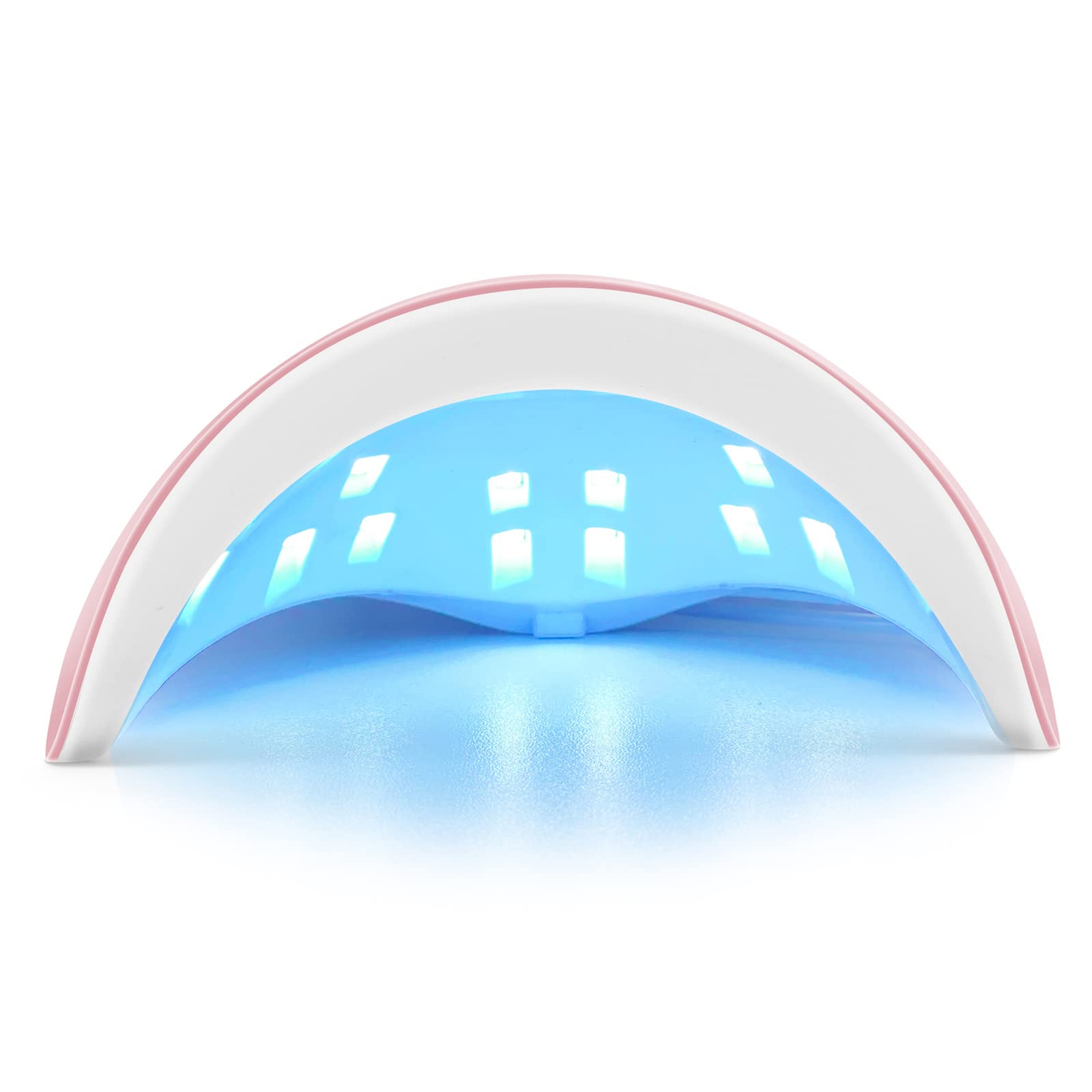 ZYC Lampada per l'asciugatura per Unghie 54W Lampada UV Gel Secchio per Unghie LED Luce UV per Chiodi Macchina per Unghie Lampada per Il chiodo per Gel Strumenti per chiodo Smalto,Bianca