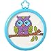 Bucilla WM46432 3 in. Round My 1st Stitch Owl On A Limb Mini Counted Cross Stitch Kit - 14 Count