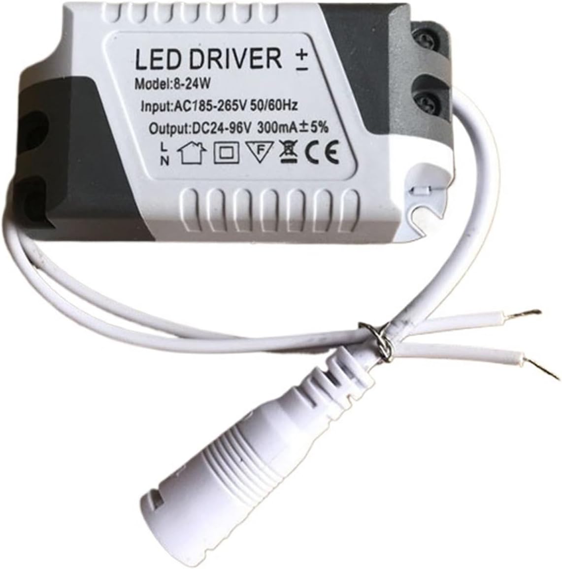 LED Driver 300mA 8-24W/18W Lighting Transformer Panel Ceilling Lamp Strip Power Supply Adapter Downlight Drive Power Supply(8-24W)