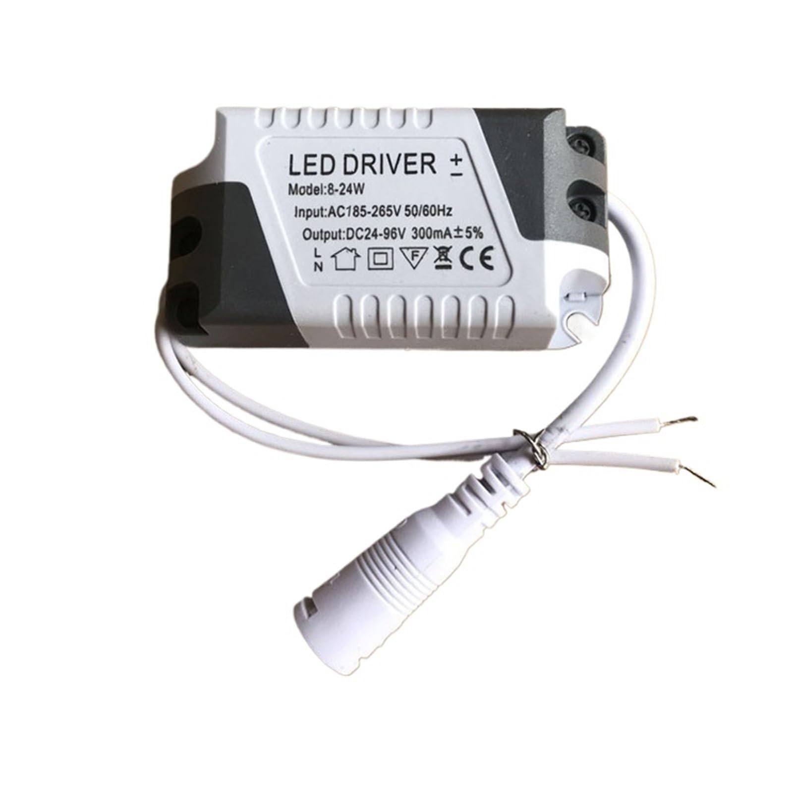 LED Driver 300mA 8-24W/18W Lighting Transformer Panel Ceilling Lamp Strip Power Supply Adapter Downlight Drive Power Supply(8-24W)