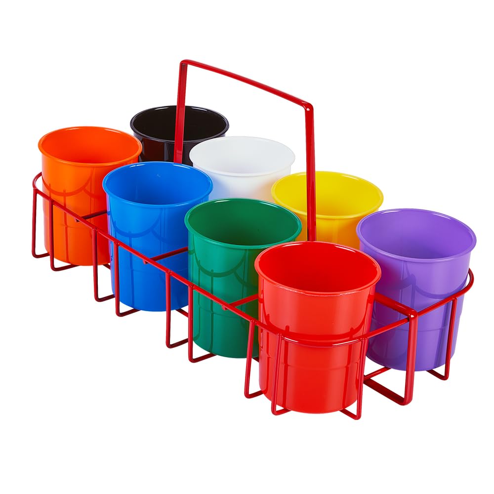 Colorations Marker Caddy & Stand, Art Supplies, Wire Marker Organizer, Portable Organzier, Holds Crayons, Pencils, Paint Brushes, Collage Items, Scrapbook Supplies, Art Caddy - Image 3