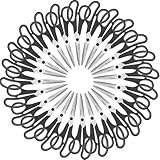 24 Black Scissors Bulk, Rkqoa 8