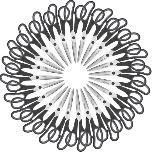 24 Black Scissors Bulk, Rkqoa 8