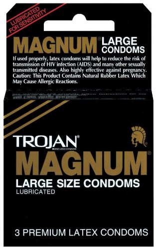 Trojan Magnum Lubricated Latex Condoms-36 ct (Quantity of 2) Trojan Magnum Lubricated Latex Condoms-36 ct (Quantity of 2)