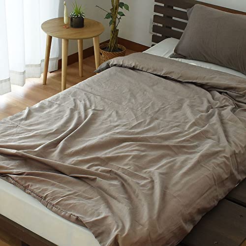 肌布団カバー 【肌布団と高相性。ワンランク上のガーゼカバー】国産 肌掛け布団カバー 綿100% ガーゼ 和晒し 1重ガーゼ シングル 140×190cm グレーベージュ 肌掛けカバー 肌掛け 肌掛カバー 日本製 和晒 わざらし カバー 無地 シングル