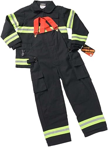 Miniatura 6 de Aeromax Traje de bombero Jr. personalizadoequipo de búnker, negro o bronceado