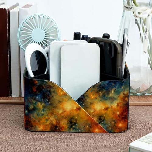 Boîte de rangement rectangulaire galaxie jaune pour libérer votre espace de vie - 7
