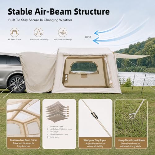 Carpa Inflable para SUV 4 Personas Resistente Agua miniatura 5