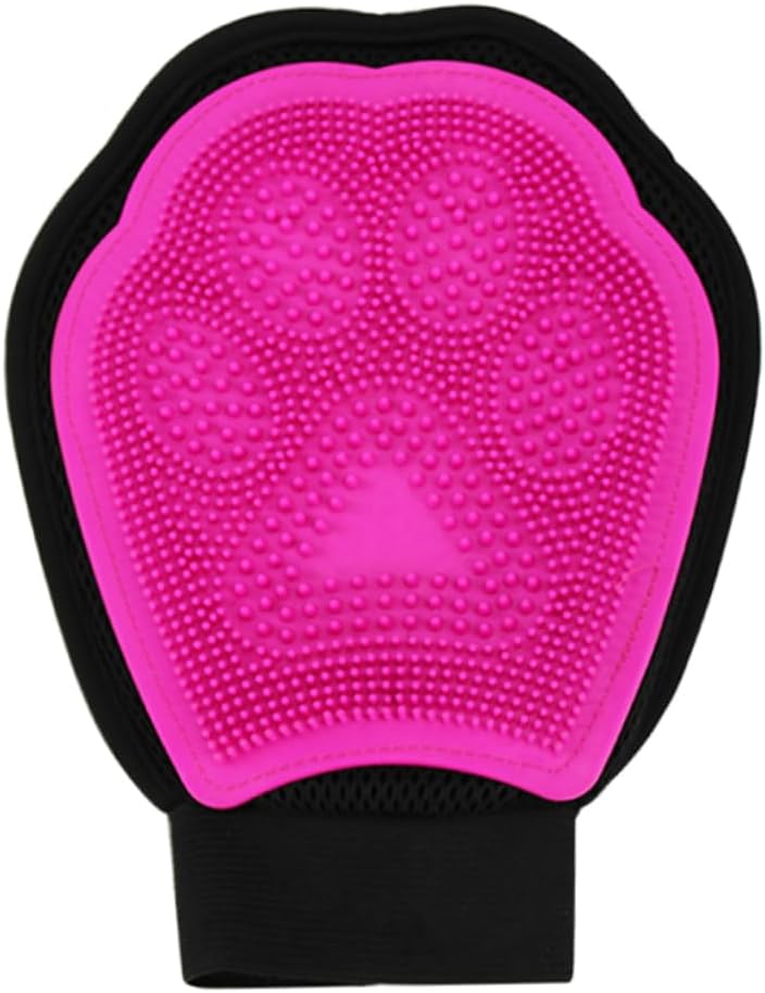 Yardwe Pet Bathing Gloves Silicone Grooming Mitt for Dogs and Pets