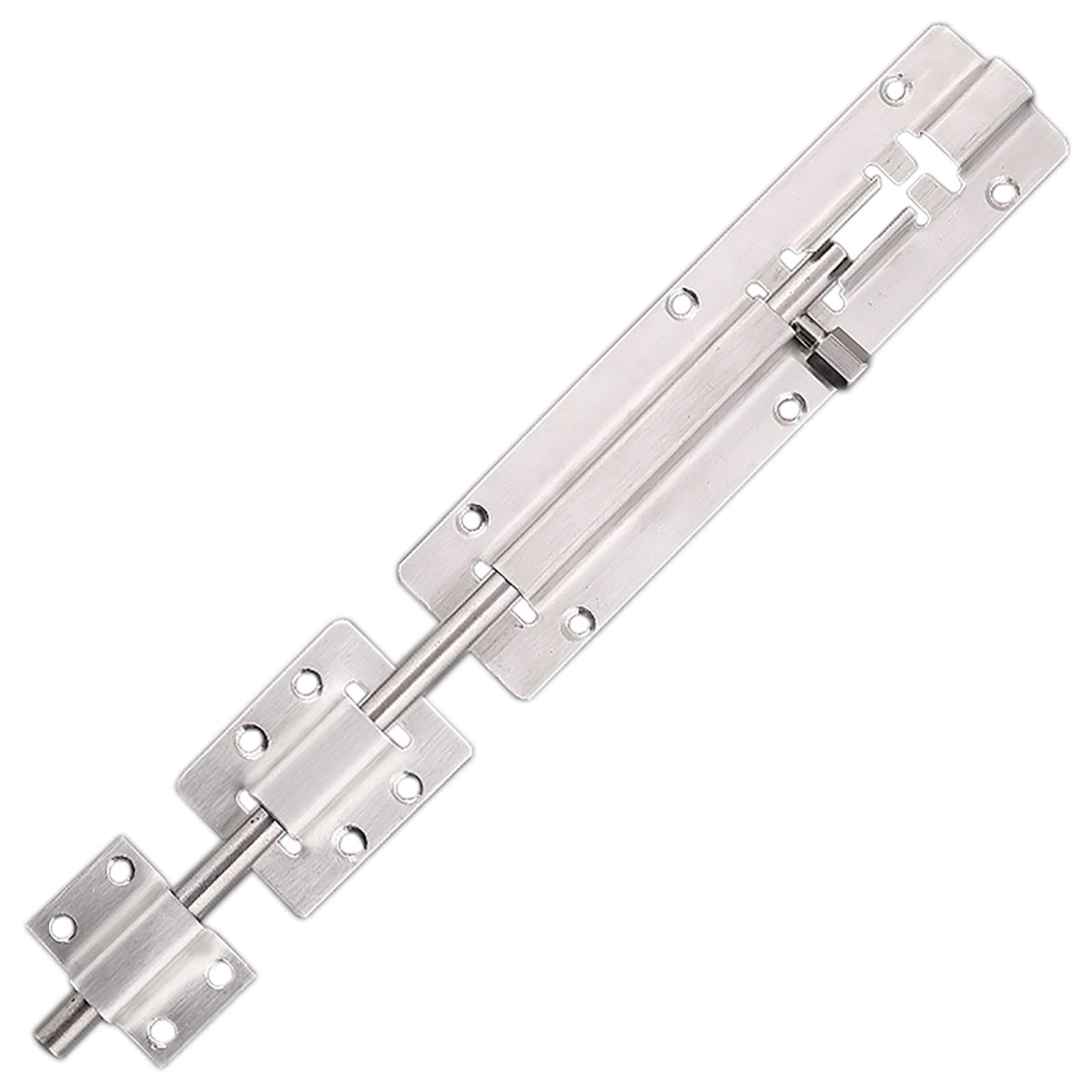 NVSFZGIYG Door Lock,Gate Bolt Stainless,Slide,4 Pack Barrel Latch, Thickened Steel Sliding for, Brushed Finish ​with Screws
