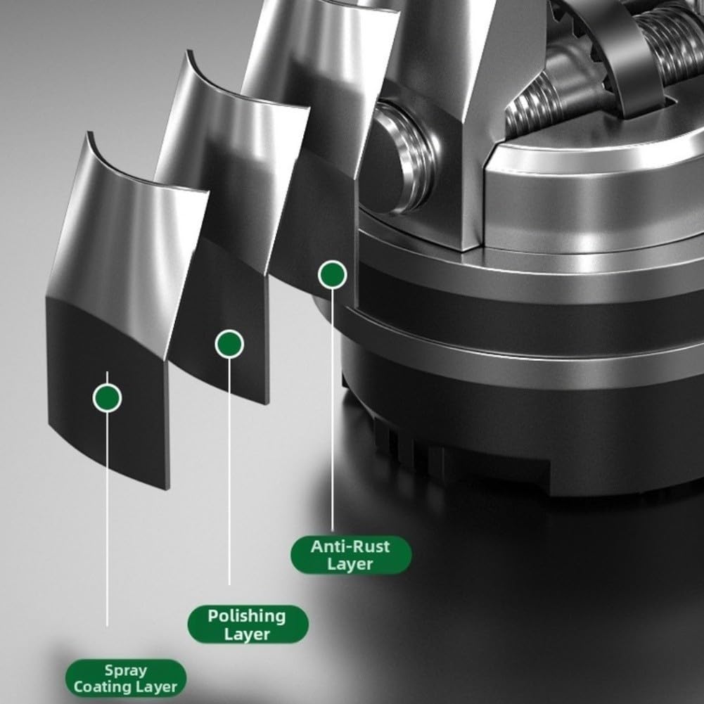 Llave de trinquete multifuncional 3 en 1 con engranaje de precisión de 60 dientes y mandíbula flexible de 6,35 mm a 22,5 mm para tareas mecánicas generales en acabado verde (C)