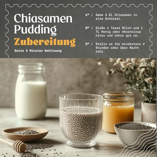 NaturaleBio Chia Samen 450g. Chia Samen Bio Unterstützt Gewichtsreduktion und Verdauung. Reich an Omega-3, Antioxidantien und Essentiellen Mineralien. Für Herz-, Knochen- und Muskelgesundheit.