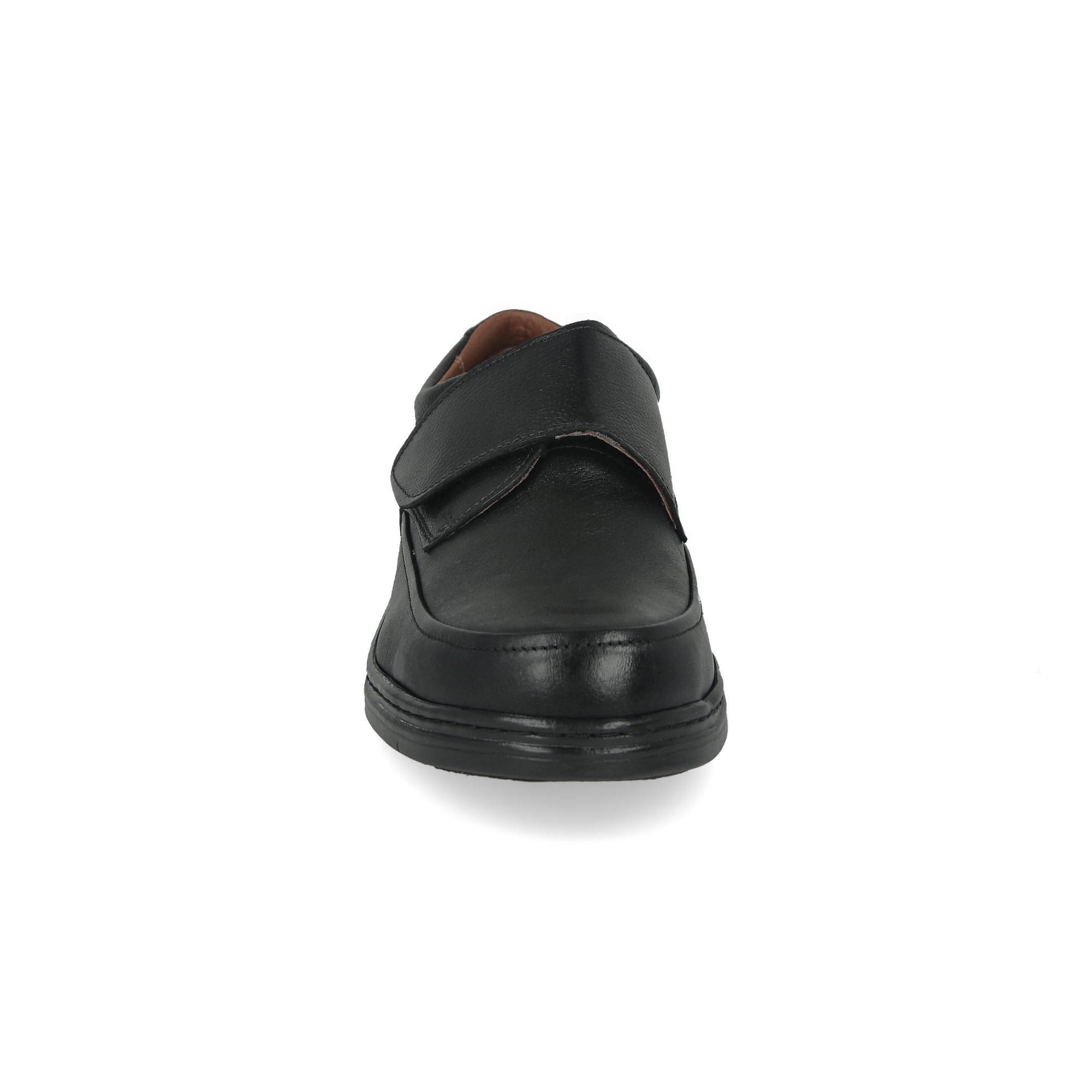 Zapatos de Trabajo, Uniforme y Hostelería de Piel para Hombre. Acolchados. Suela de Goma. Ideal Camareros, Uniformes. con/Sin Cordones y Cierre de Contacto