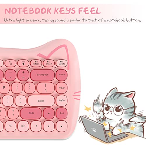 Clavier sans fil rétro Bluetooth QWERTY ZIYOU LANG 3060i, mini clavier compact 84 touches PC Mac