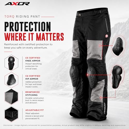 Image of Axor Torq Riding Pant Grey Black -M