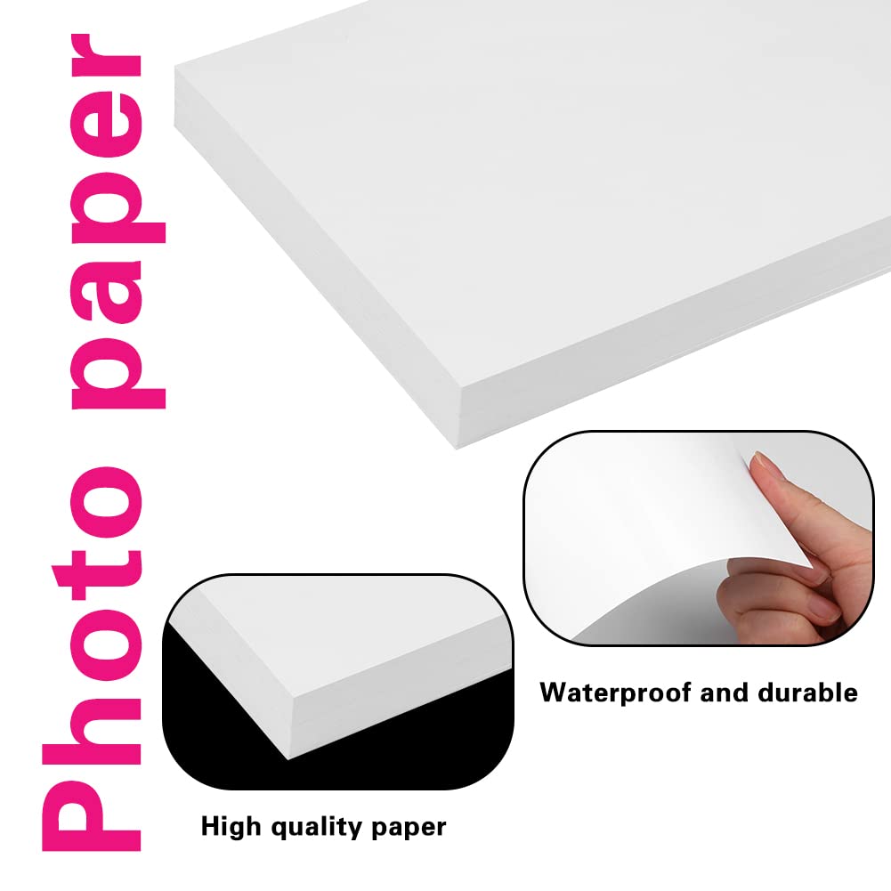 100 arkuszy papieru fotograficznego, 15 x 20 cm, błyszczący papier fotograficzny, 180 g/m², błyszczący, materiały biurowe