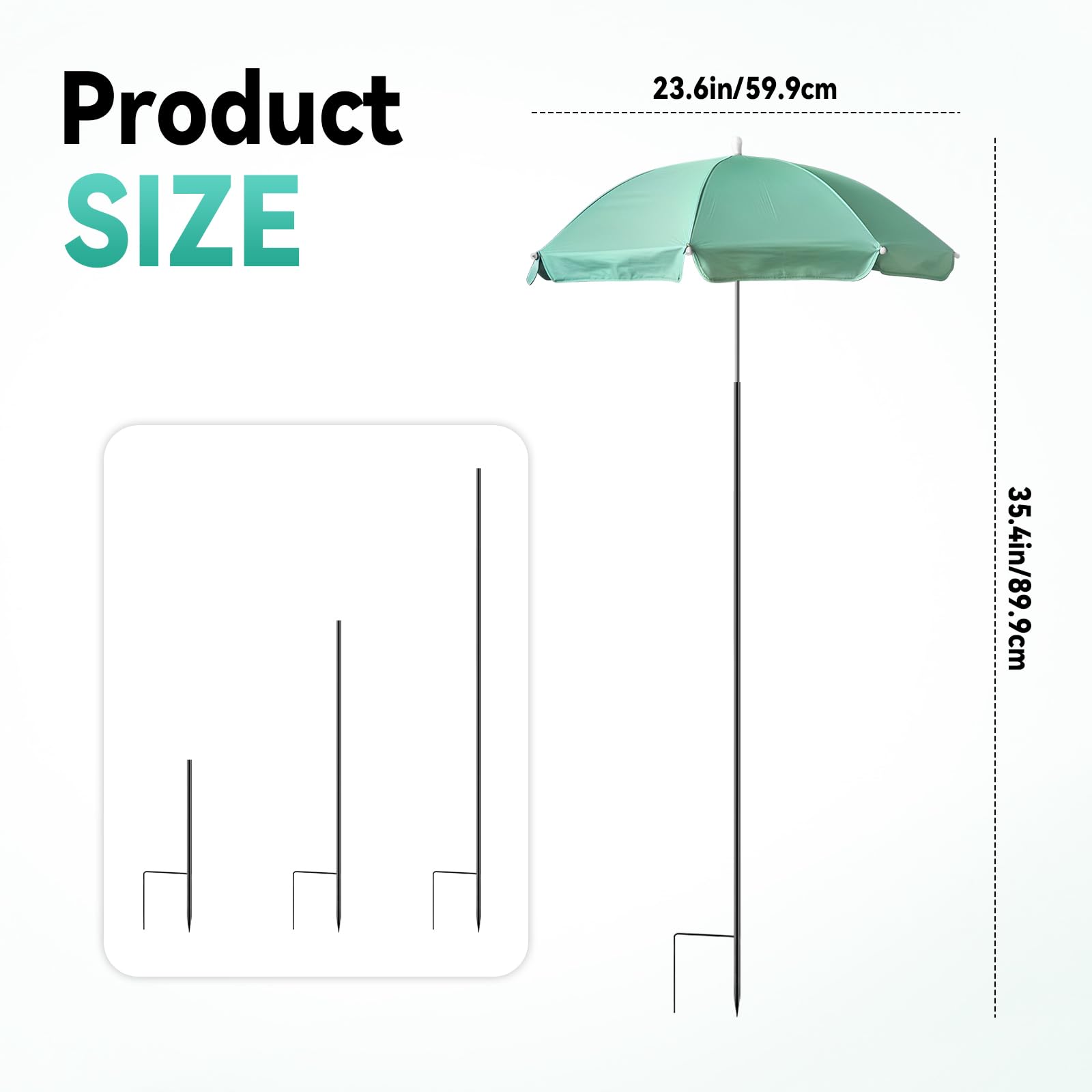 Sombrilla para plantas, 4 unidades, protección solar, cubierta para plantas, toldo ajustable en altura con estaca tipo H para plantar flores en jardín al aire libre