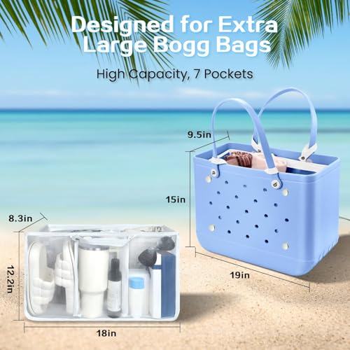 Image of XYFuuee Beach Bag Organizer Insert Divider for X Large Bogg Bag Accessories