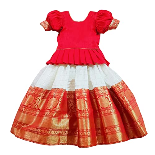 Image of Wommaniya Impex Girls Lehenga Choli Ethnic Wear Embroidered Lehenga Choli