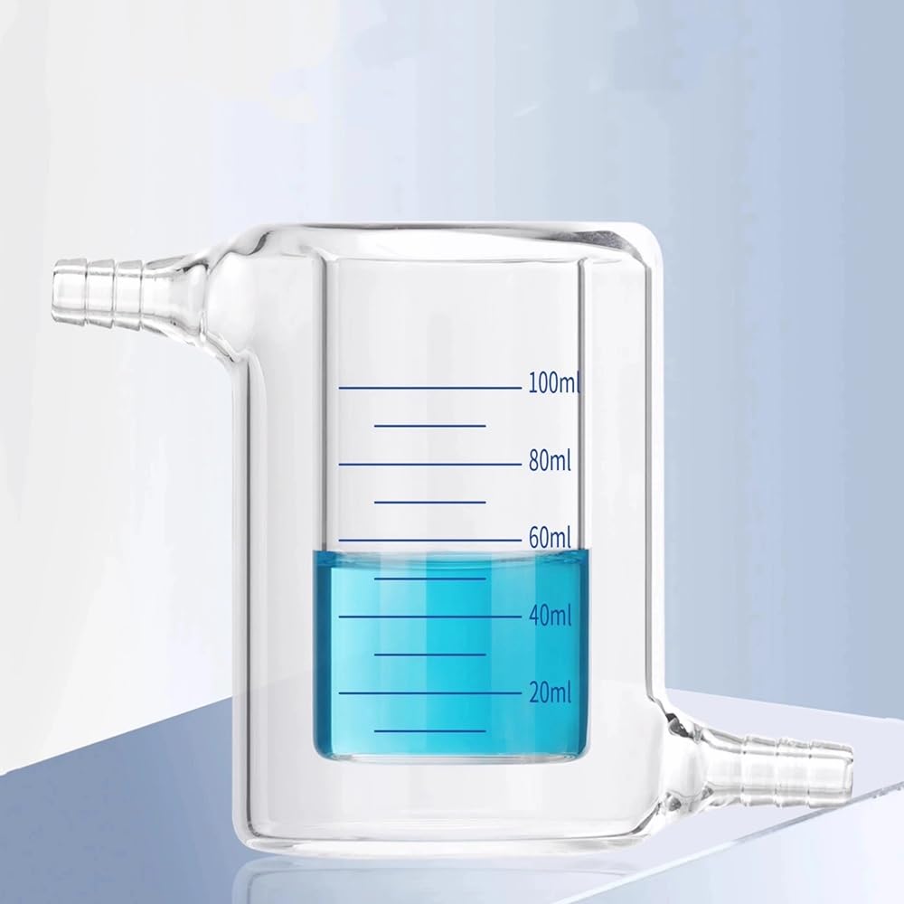 Zlewka laboratoryjna z dziobkiem, Dwuwarstwowa, laboratoryjna zlewka ze szkła borokrzemowego o pojemności 50-1000 ml(200ml)