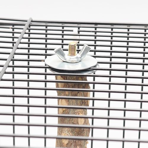 Image of Bird Cage Screws, Bird Perch Screws, Nuts and Make Bird Perches, Stand Platform Accessories for Fixing Pet Cage, Playground Perch, Food Feeder (20, 5cm(1.9inch))