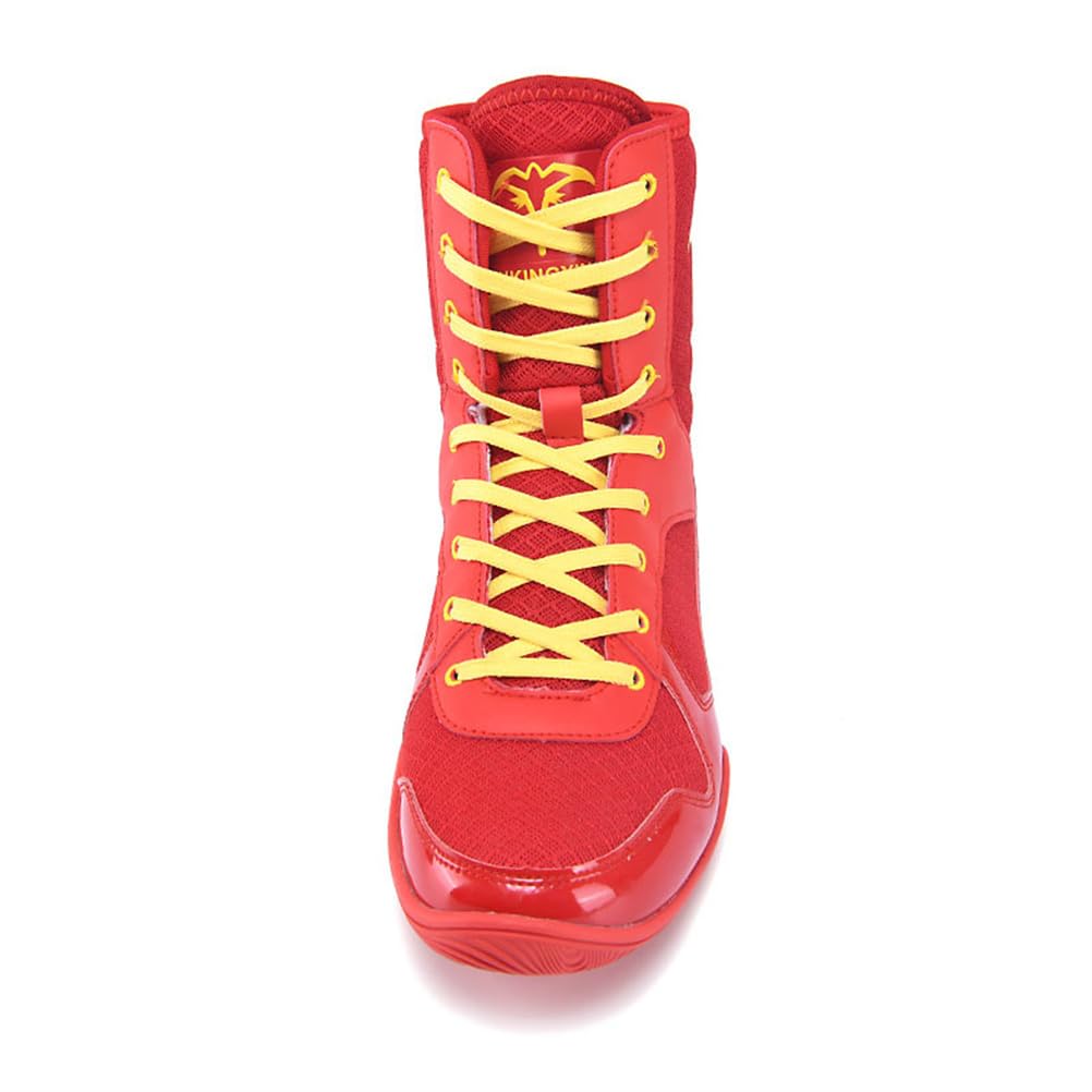 Botas De Boxeo De Caña Alta para Hombre Y Mujer, Transpirables, Entrenadoras, Cómodas, Antideslizantes, para Lucha, Fitness Y Competición