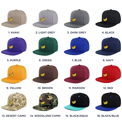 JPAK Banana Fruit Hip-Hop Snapback Hat miniatura 4