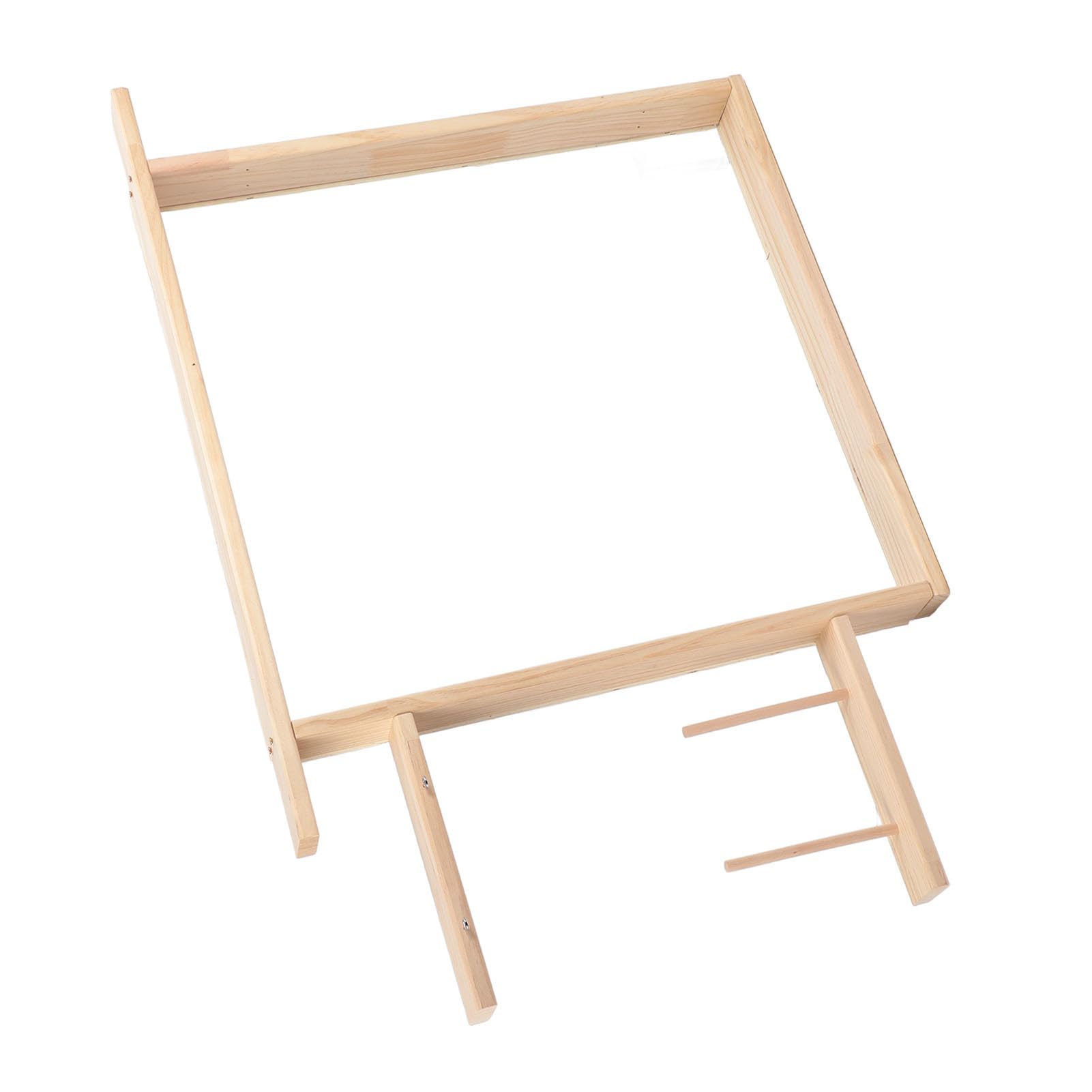 ZJchao Telaio per Realizzazione Tappeti 35,4x35,4 Pollici Telaio Tufting in Legno Fai-da-te per Progetti di Tessitura e Arazzo con Artigianale Robusto e Facile da Montare