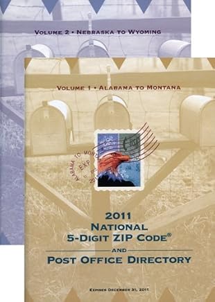 National 5 Digit Zip Code And Post Office Directory 2011 Zip Code