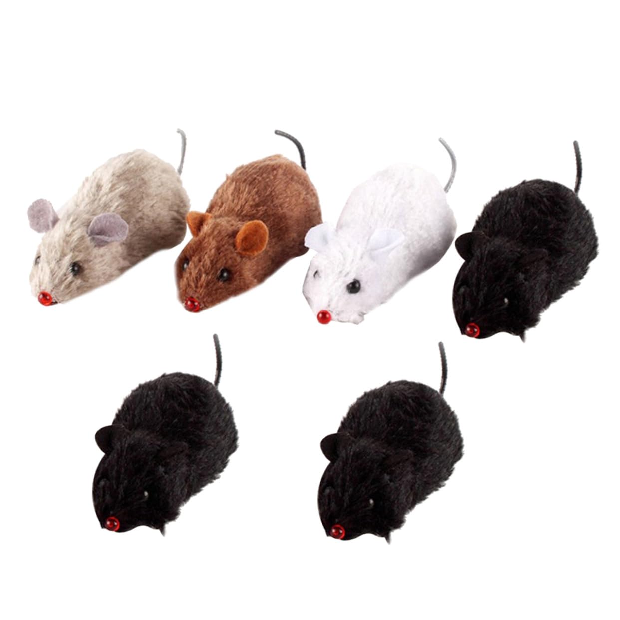 Jouet pour chat souris en peluche mécanique contre l'ennui du félin