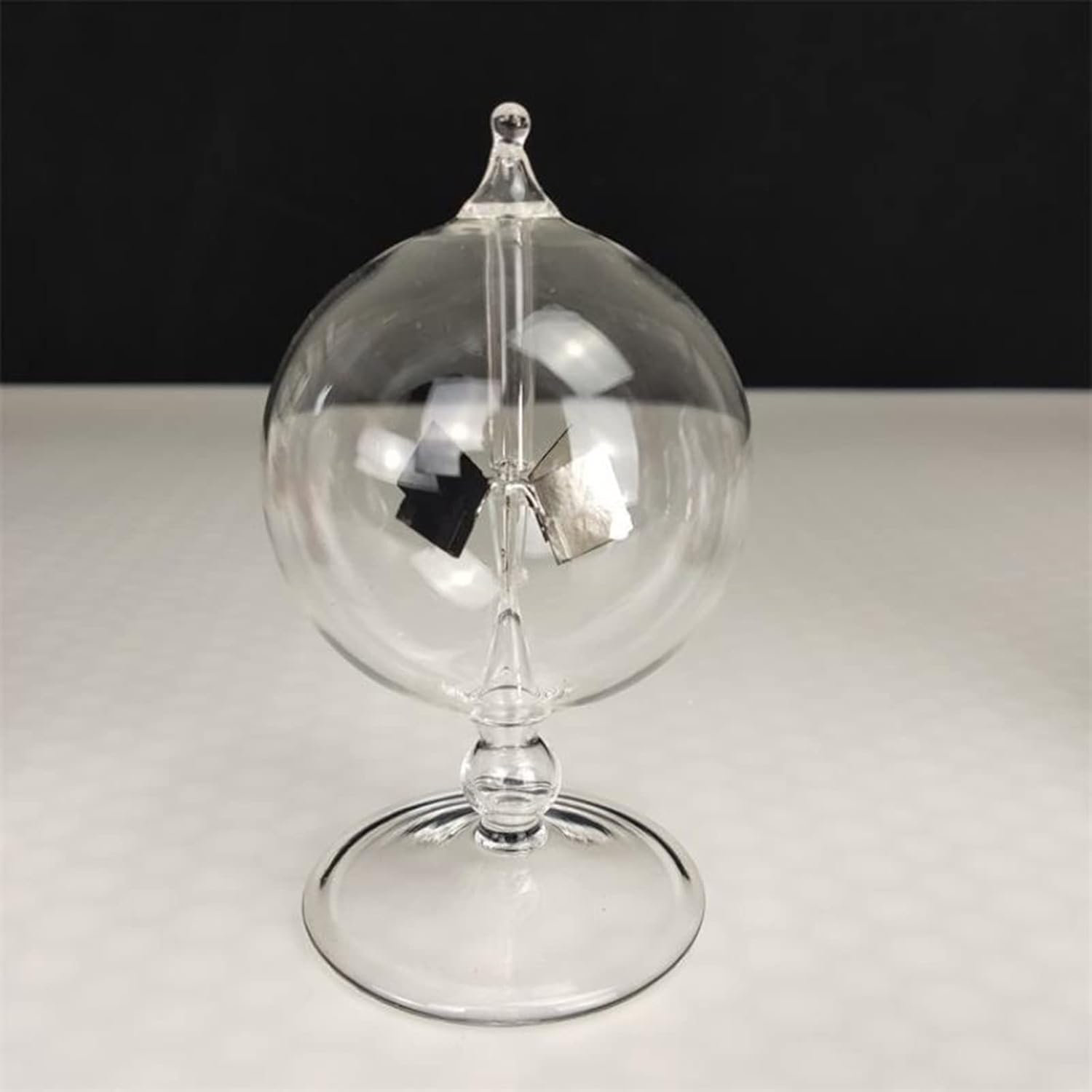 Solar Power Crookes Radiometer Sun Light Energy 4 Blades Rotating Glass Windmill