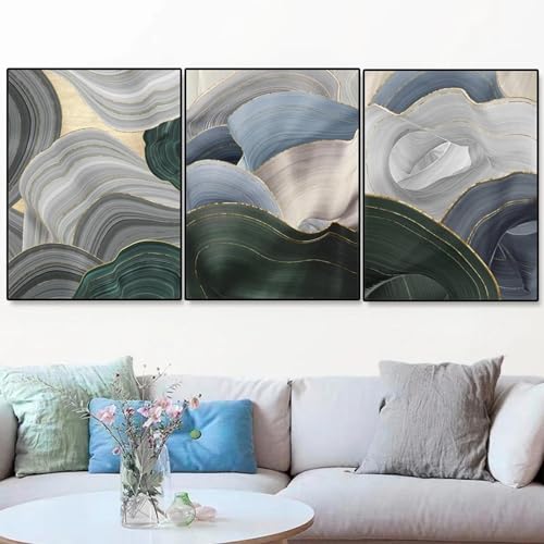 Affiches murales de maison KEBIA pour sublimer un grand mur vide salon 3 toiles 70x100