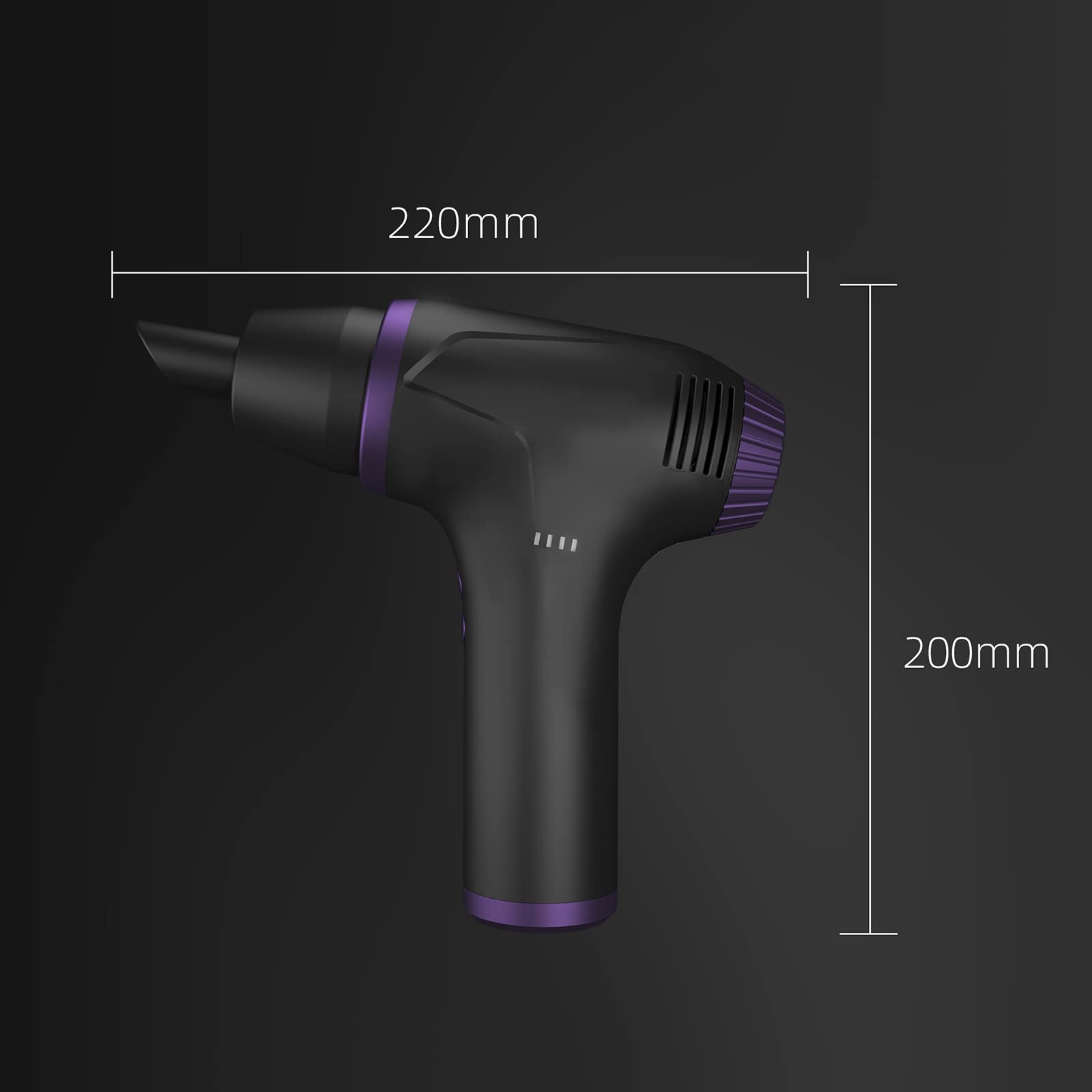 Plumero de Aire inalámbrico de 78000 RPM, Aspirador de Coche 2 en 1, soplador de Polvo de Mano, Pistola de soplado de Aire comprimido para Interior del Coche, hogar, Oficina, 15000mah